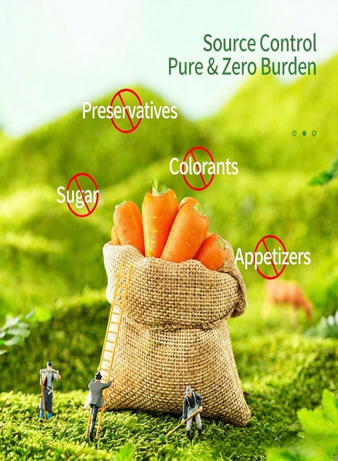 Tyotrbs Guinea Pig Dried Fruit, Freeze-Dried Carrot Granules Rabbit Chew Toys, Hamster & Gerbil Treats Bunny Treats Small Animal Molar Toys for Guinea Pig Hamster Bunny Chinchilla Gerbil, 200g / 7.05oz - Image 2